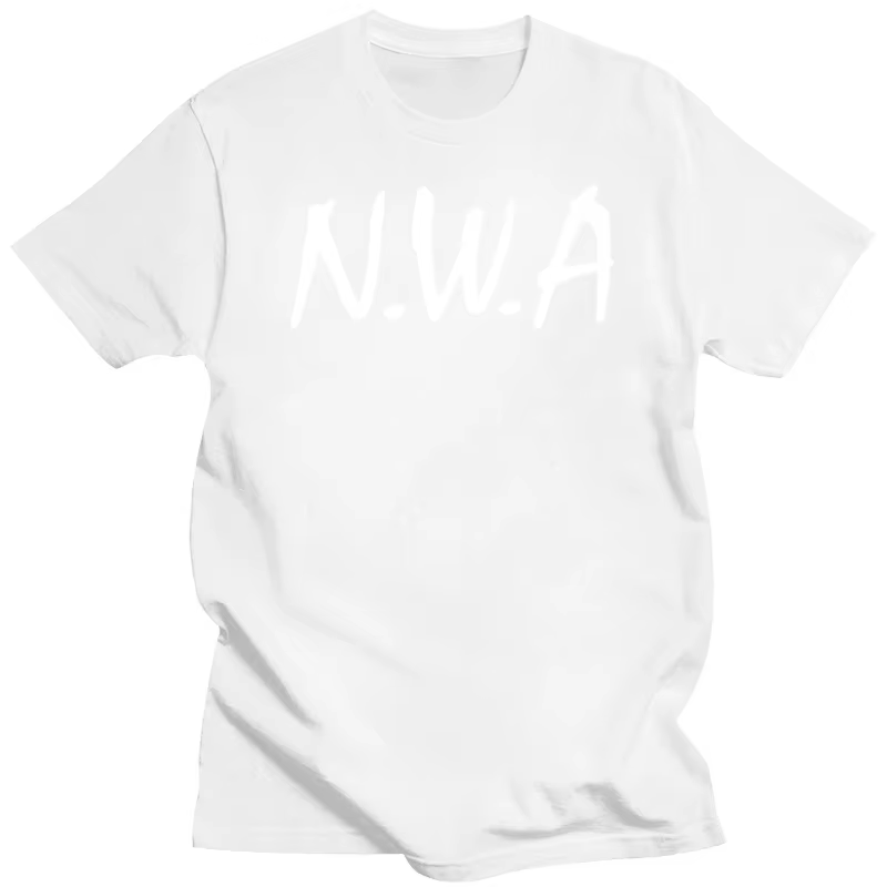 T-shirt à manches courtes NWA Hip Hop Rap années 90
