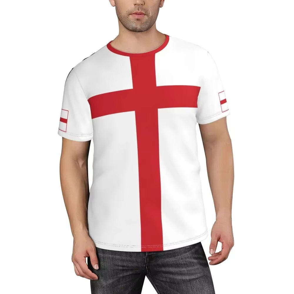 T-shirt imprimé 3D graphique New England Feel pour homme
