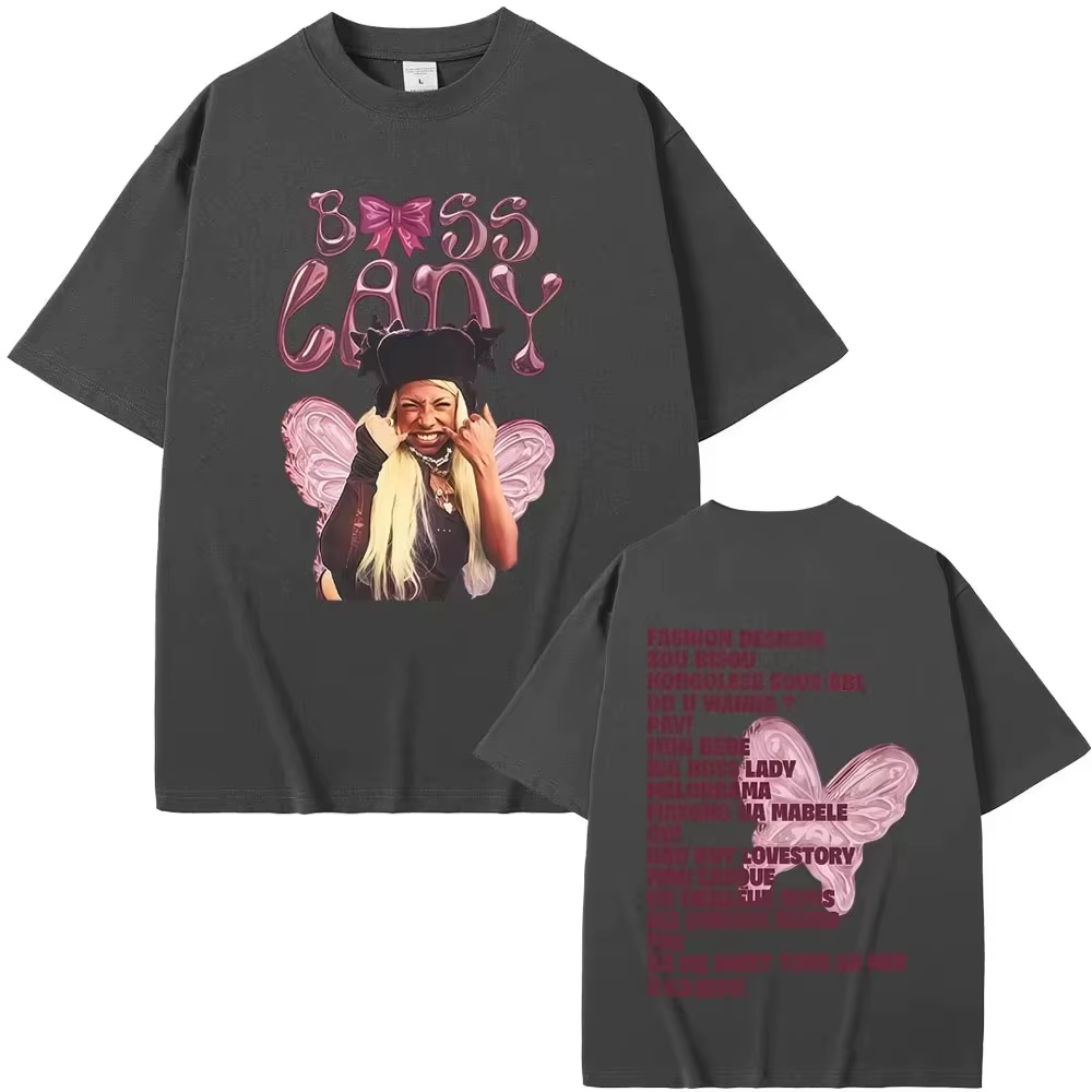 T-shirt graphique unisexe Theodora MEGA BBL Album pour homme et femme