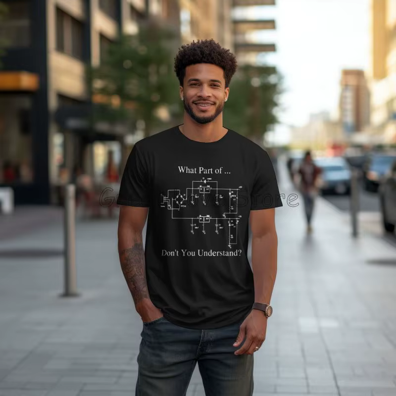 Ingénieur électricien graphique T-shirts cadeau drôle ingénierie sarcasme T-Shirt hommes coton T-Shirts imprimés plaine T-Shirts hommes vêtements