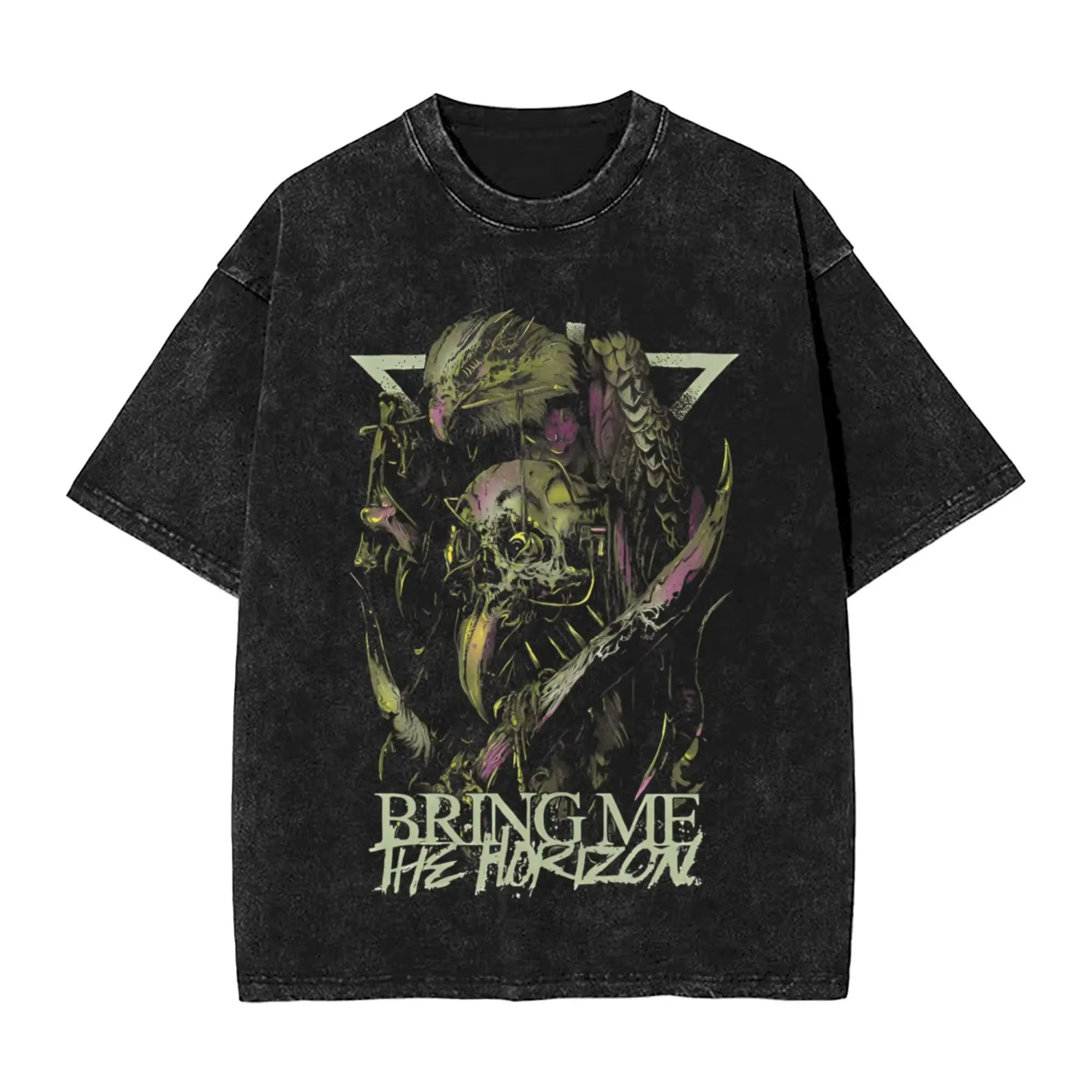ROCK Band Bring Me The Horizon t-shirts pour les Fans BMTH lavé Vintage hauts nouveauté britannique été t-shirt