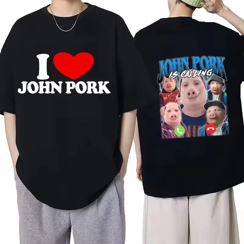 T-shirt Amusant « John Pork Appelle