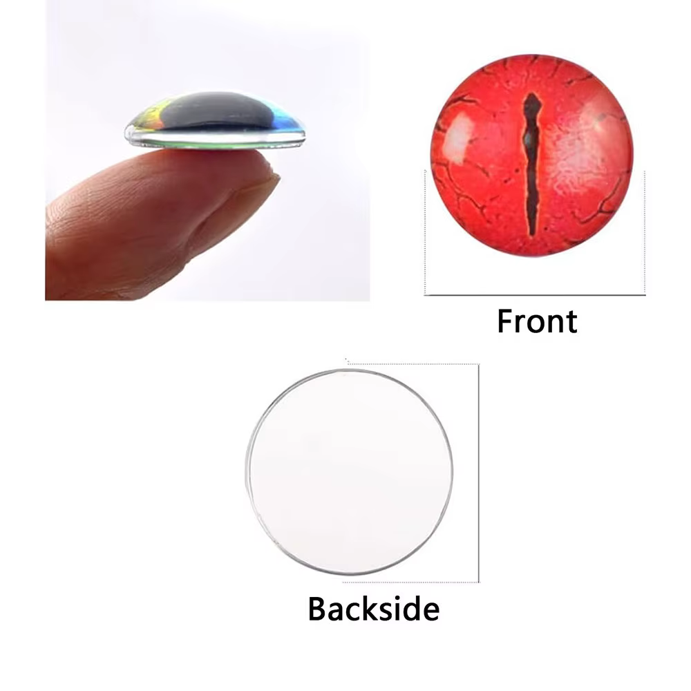 5 paires d'yeux en verre pour bricolage