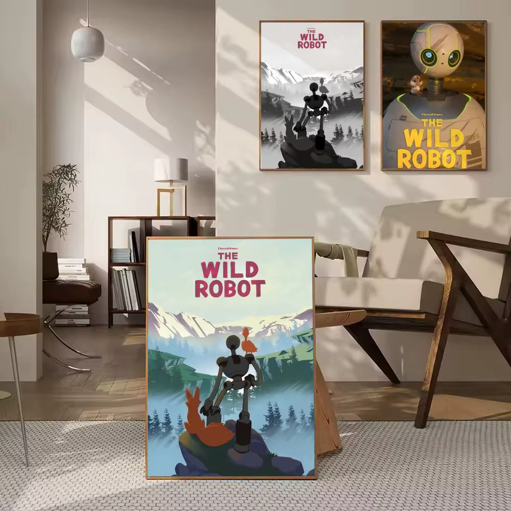 Affiche de robot W-Wild, art mural décoratif HD, décoration murale imperméable pour la maison, pour salon, chambre à coucher, café, cadeau élégant