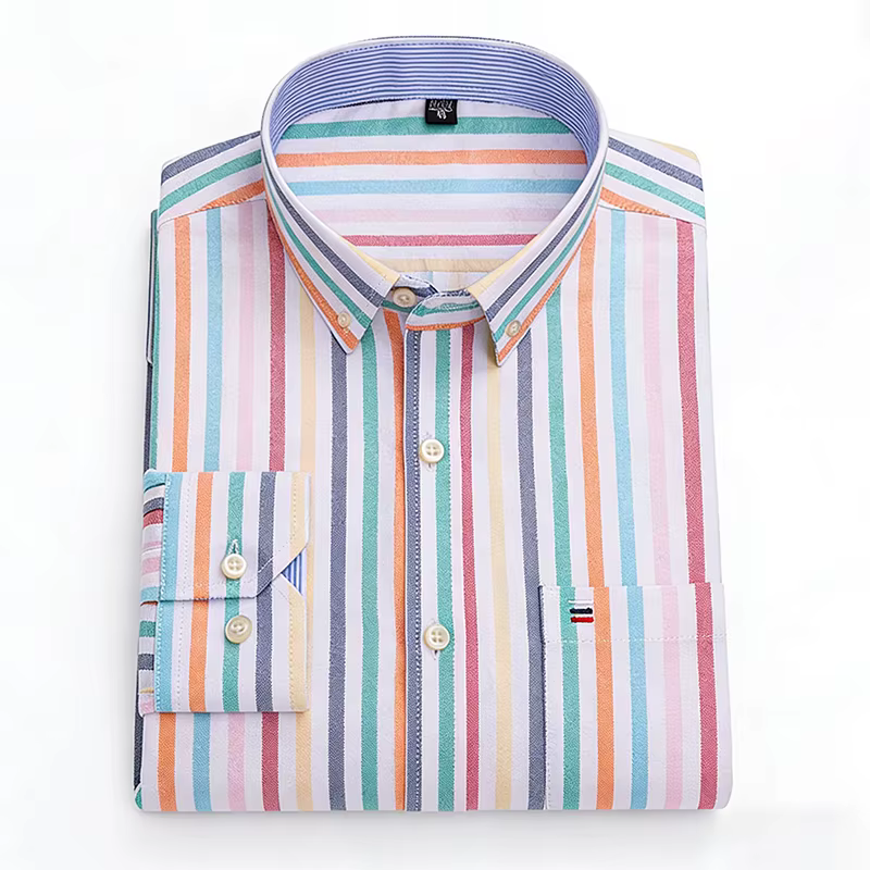 Chemises décontractées 100 % coton Oxford pour hommes