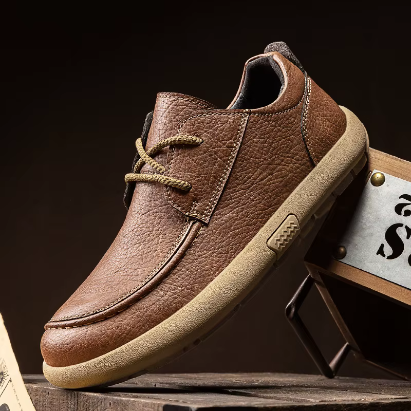 Chaussures en cuir à lacets pour hommes
