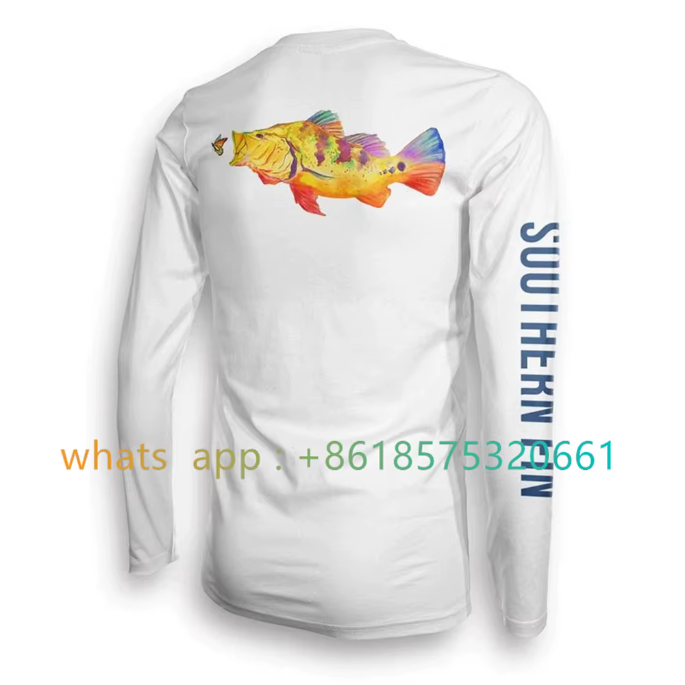 Southern Fin Apparel T-shirt de pêche à manches longues pour hommes et femmes