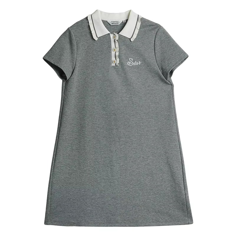Robe Courte Décontractée OLrain pour Femme