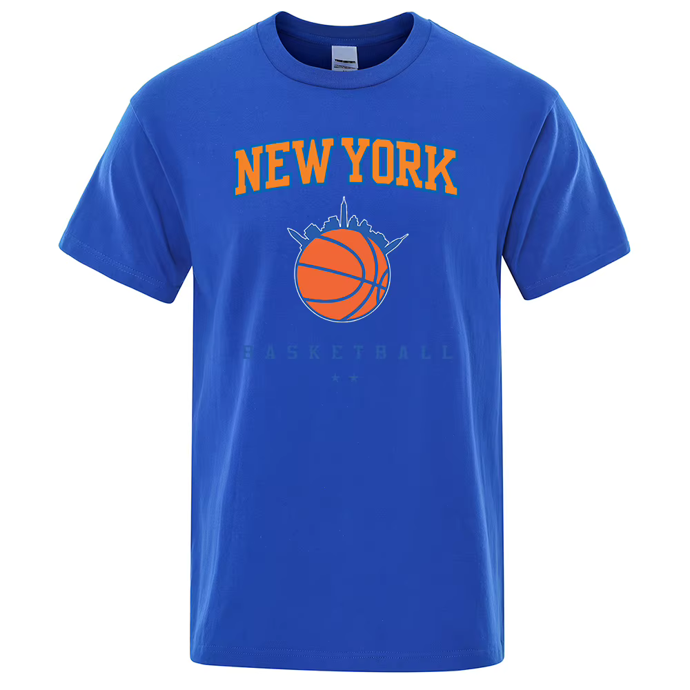 New York basket-ball personnalité rue hommes vêtements de haute qualité surdimensionné T-Shirts été respirant T-Shirt Hip Hop couverture en coton