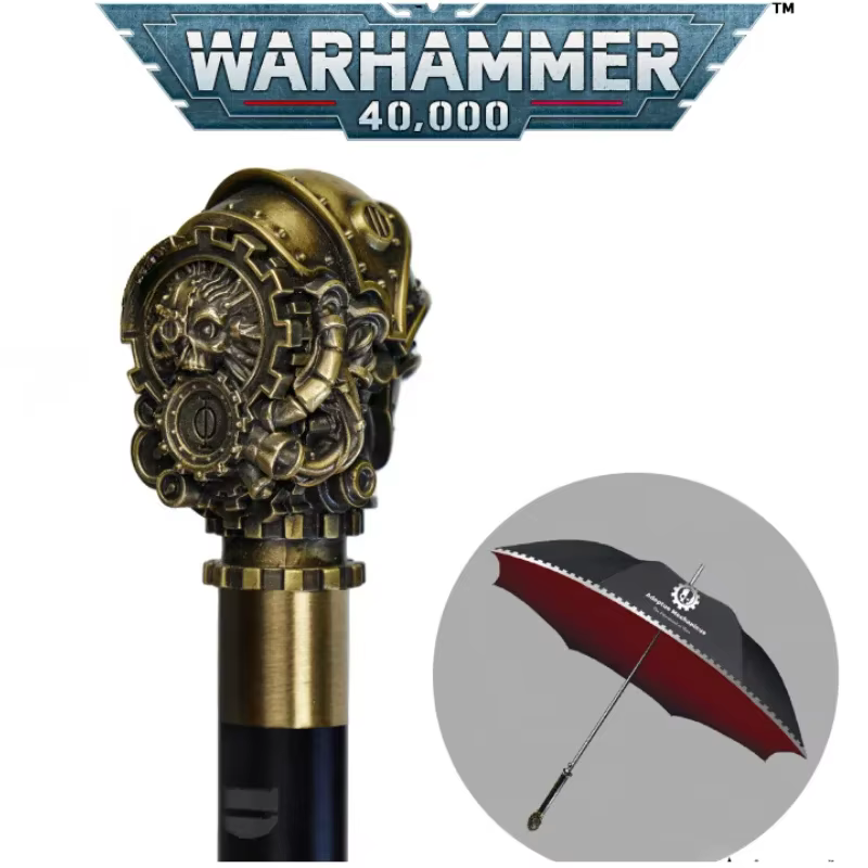 Règle starforgée sceptre de sauge Warhammer 40K jeu périphérique Mechanicum thème parapluie Double couche coupe-vent
