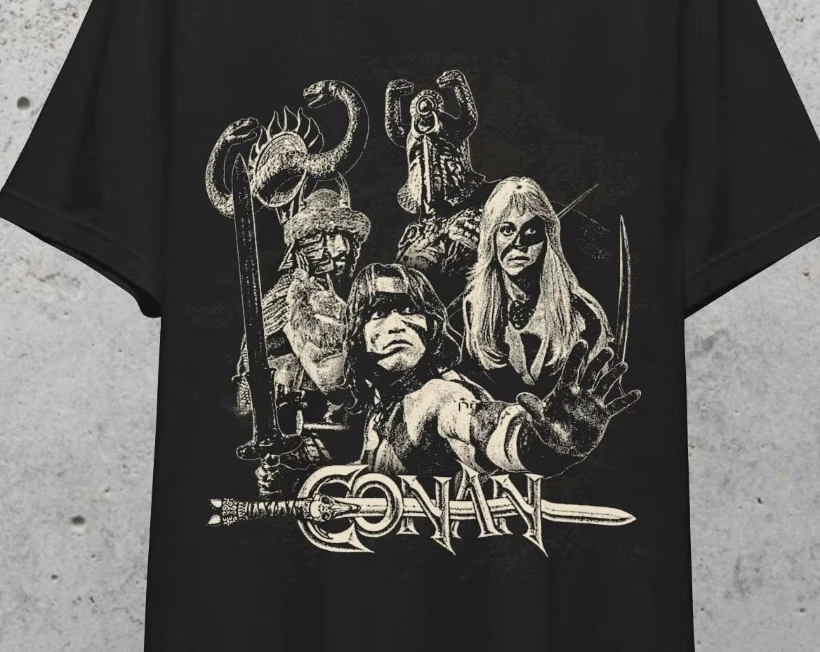 Conan The Barbarian Shirt T-shirt à manches courtes à motif imprimé pour hommes et femmes