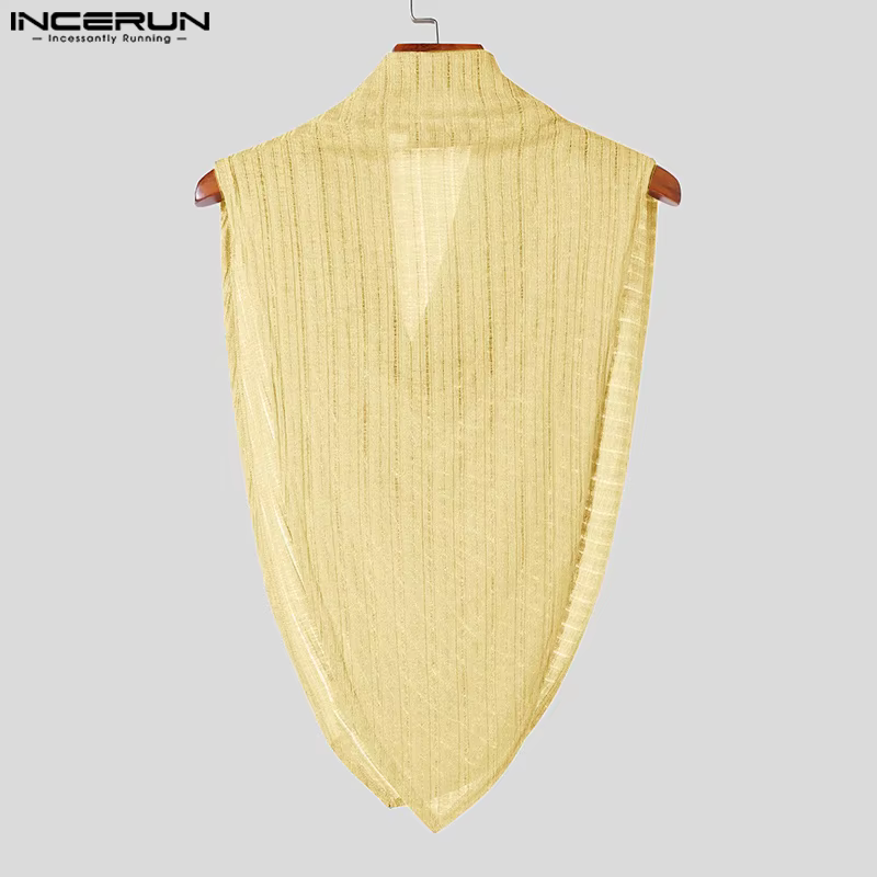 INCERUN – débardeur irrégulier pour hommes