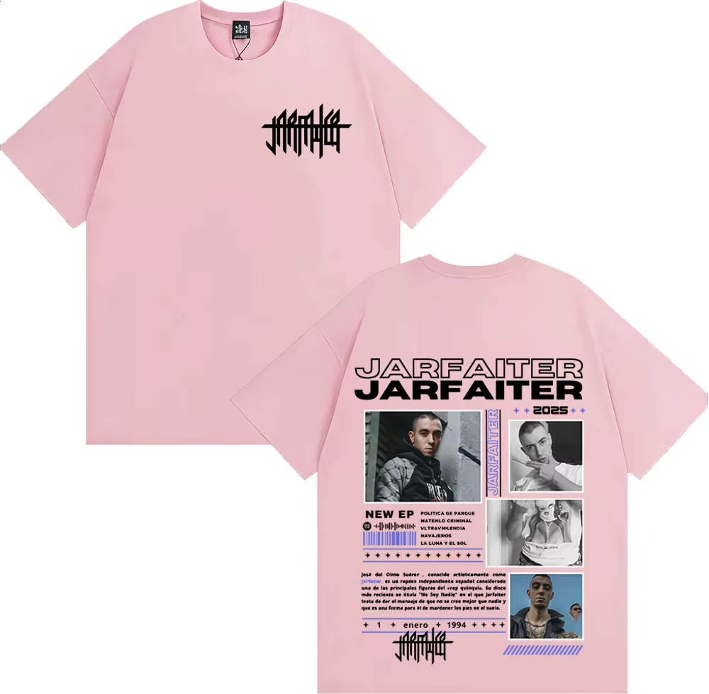 Rappeur Jarfaiter Album Tour 2025 couverture T-shirt hommes femmes Harajuku mode Hip Hop Pop musique t-shirts Vintage
