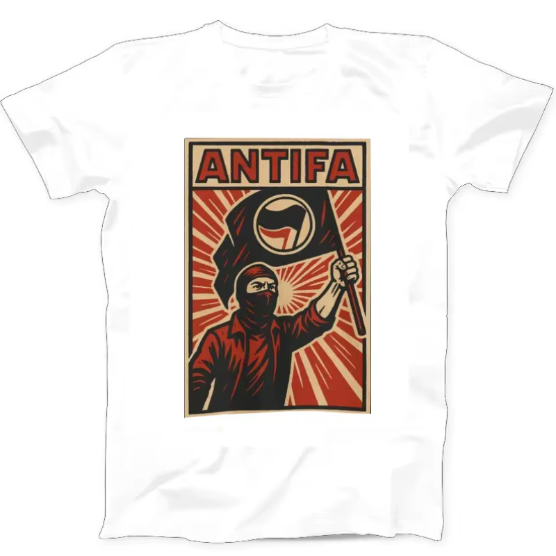 Nouveau T-shirt Antifa 2026 Unisexe avec motif de propagande