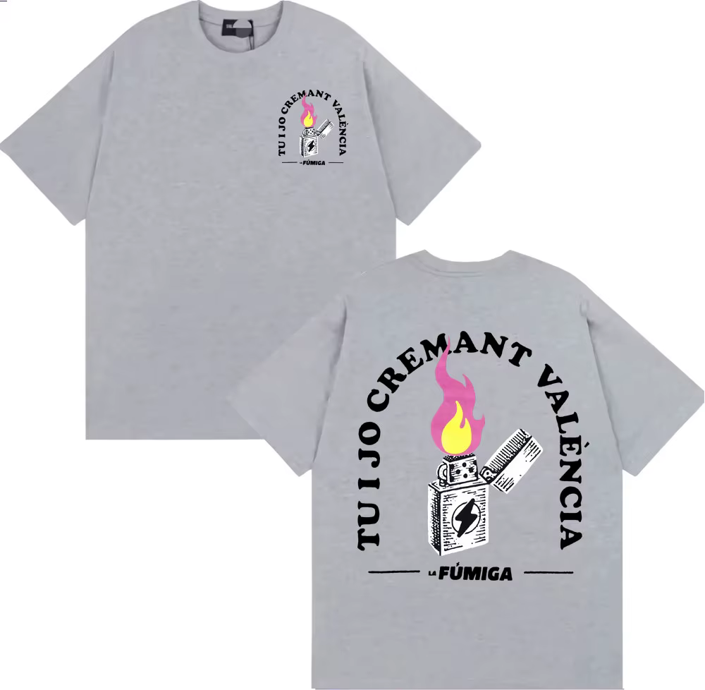 La Fumiga Tu I Jo crémant València Merch T-shirt vêtements pour hommes gothique haute rue