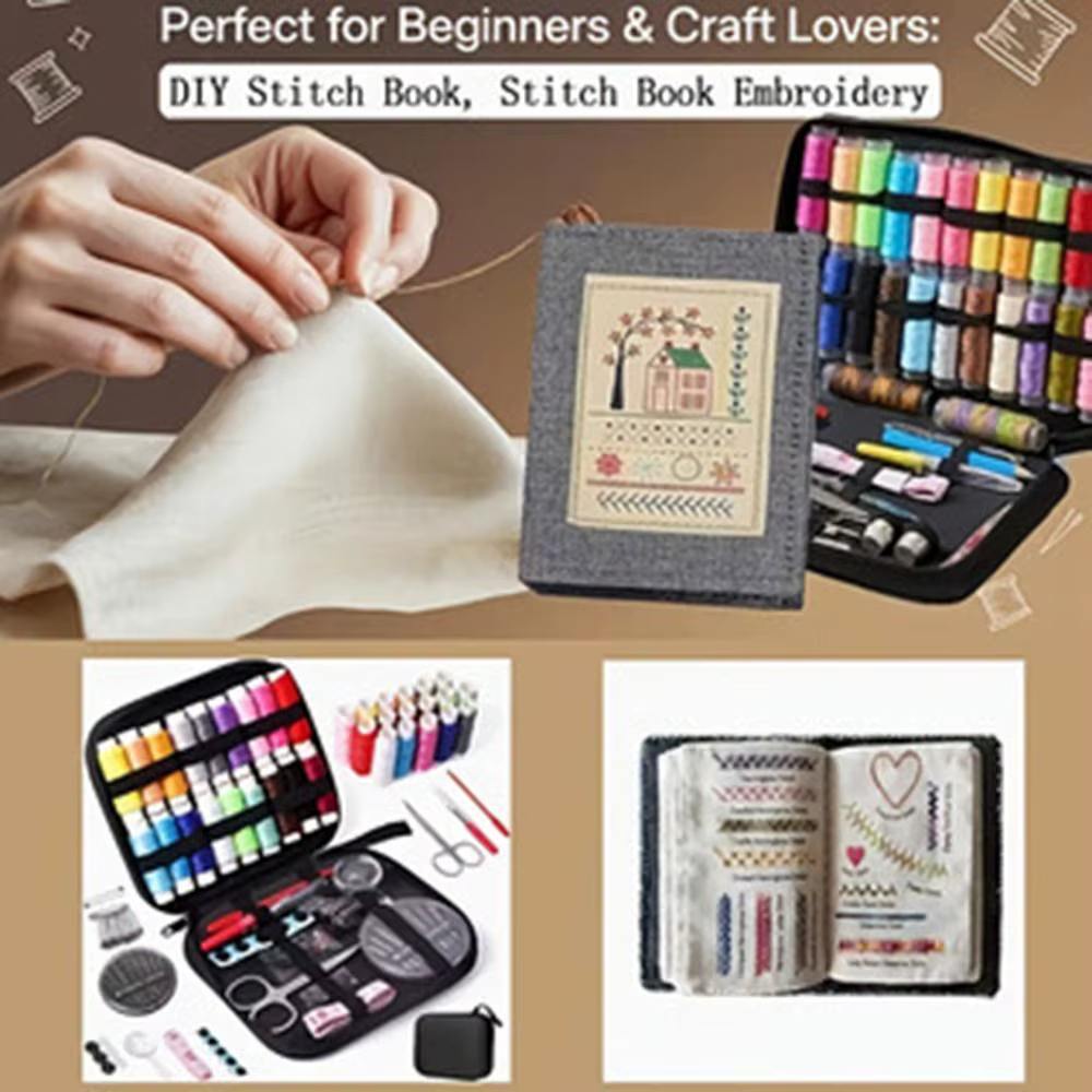 86 pièces/ensemble 106 modèles broderie point livre Kit couture à la main échantillon Page tout-en-un bricolage