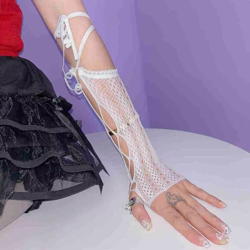 Gants en dentelle sans doigts pour femmes