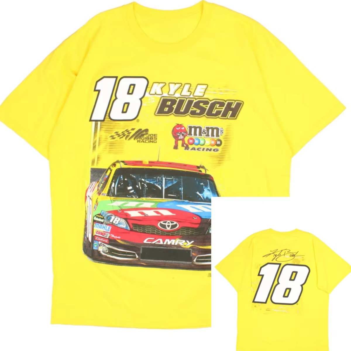 T-Shirt jaune classique de course tout-terrain pour hommes et femmes