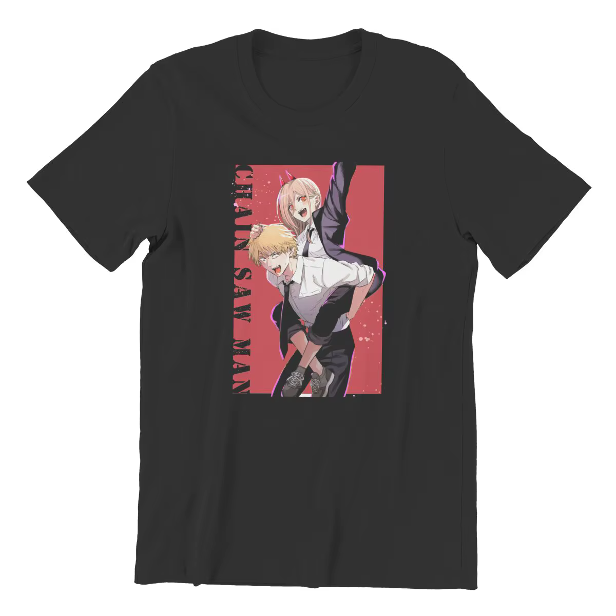 T-shirt homme tronçonneuse puissance rouge