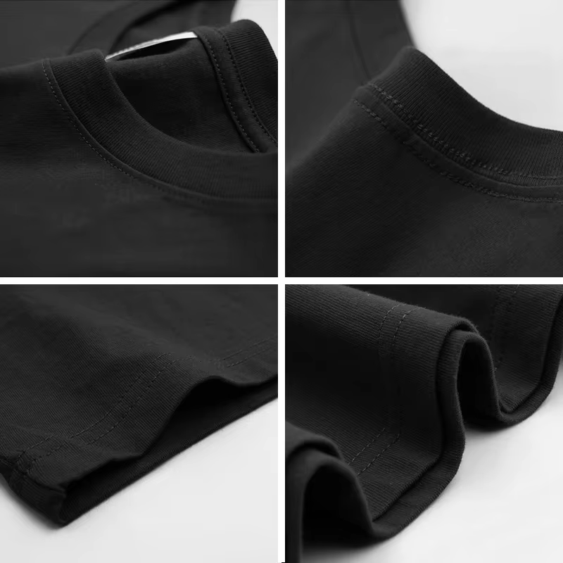 Basique surdimensionné Boxy col rond T-shirt hommes poids lourd 240GSM 100% coton demi manches T-Shirts été vêtements de sport amples
