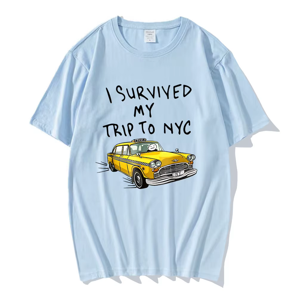 T-shirt en coton doux avec image de dessin animé de voiture drôle