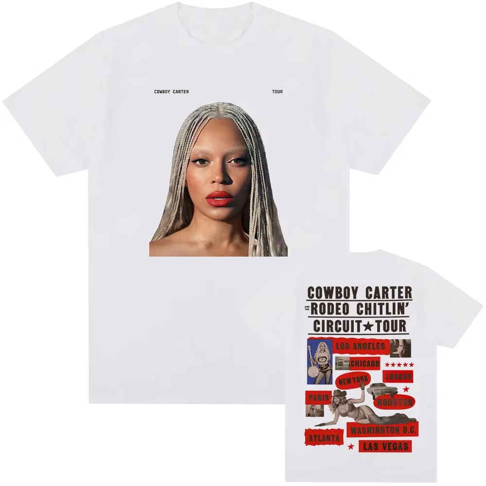 T-shirt Beyoncé COWBOY CARTER TOUR 2026 pour femmes et hommes
