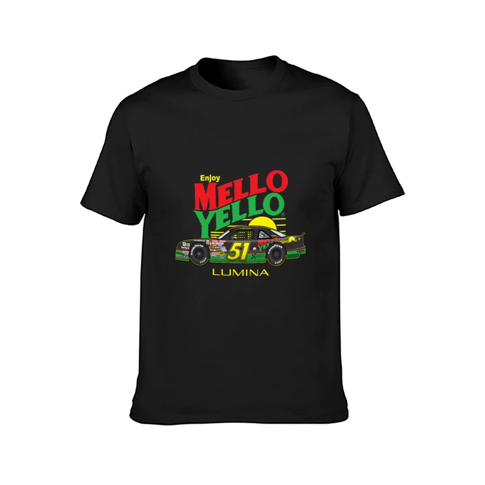 51 Mello Yello Cole Trickle Days of Thunder Illustration T-Shirt haut d'été chemises t-shirts graphiques plaine noir