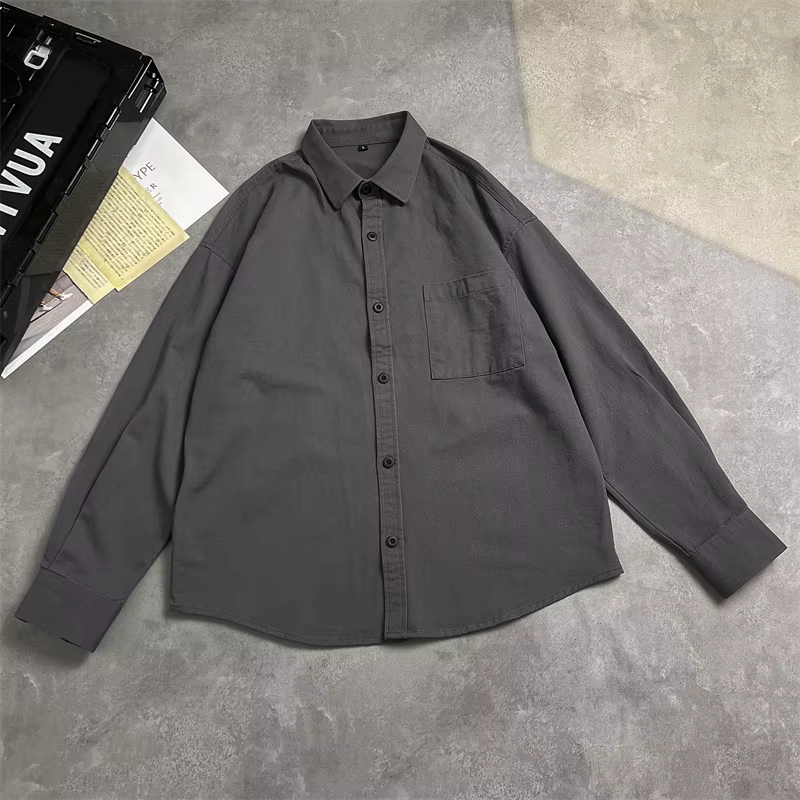 Chemise japonaise à manches longues pour hommes