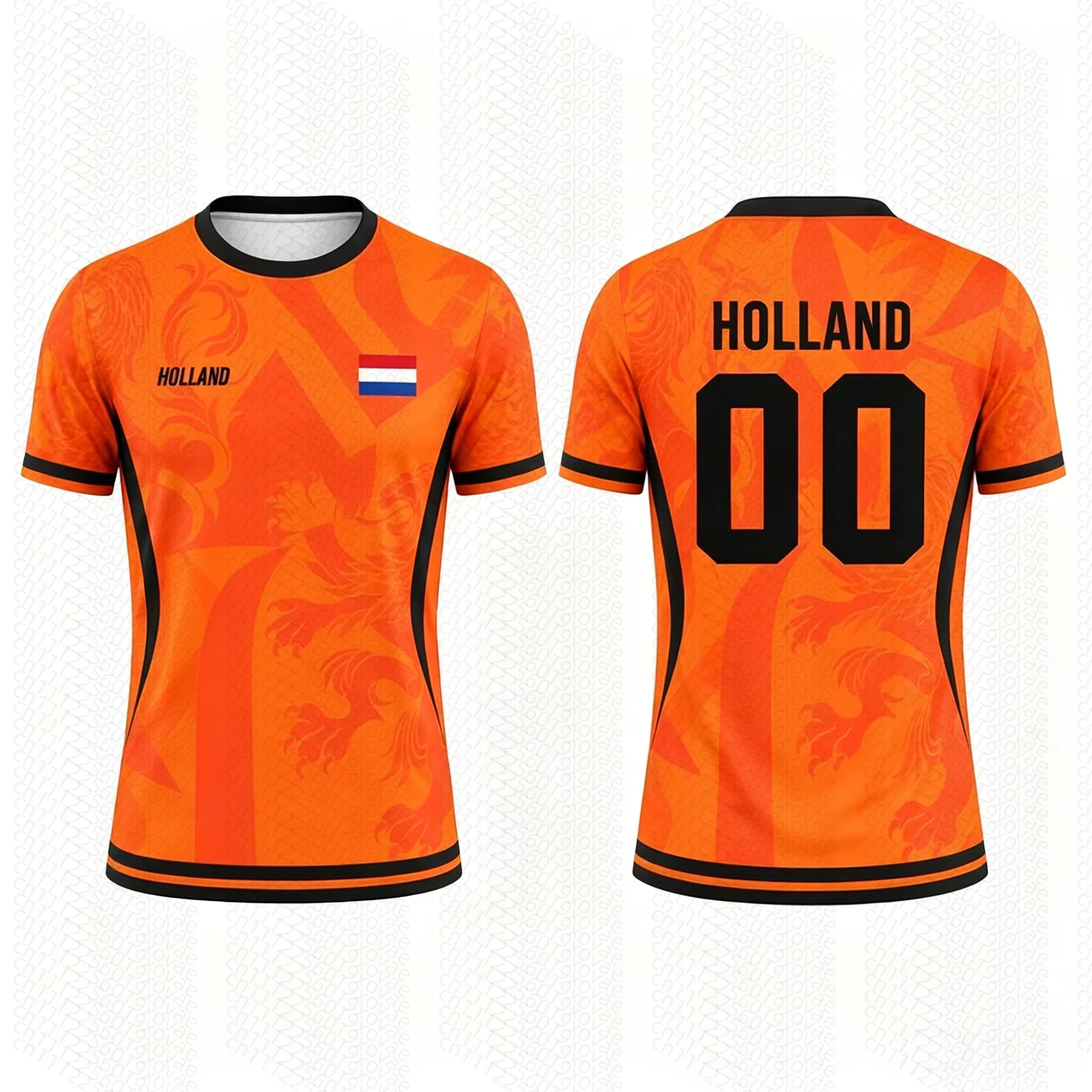 T-shirt athlétique unisexe inspiré des Pays-Bas