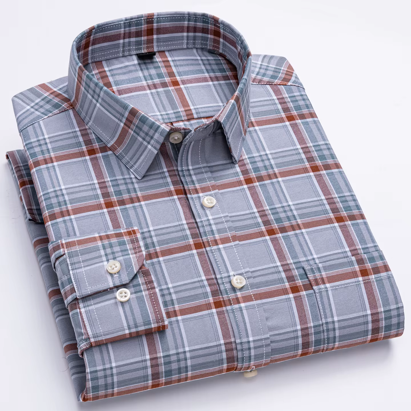 Chemises Oxford à manches longues pour hommes