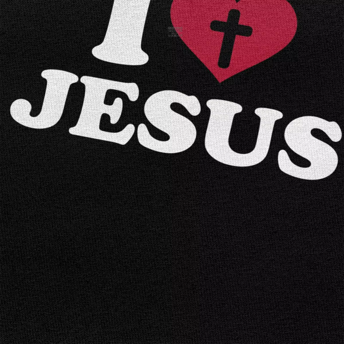 T-shirt en coton I Love Jesus pour hommes
