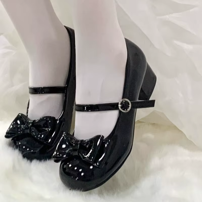 Femmes Lolita chaussures bout rond
