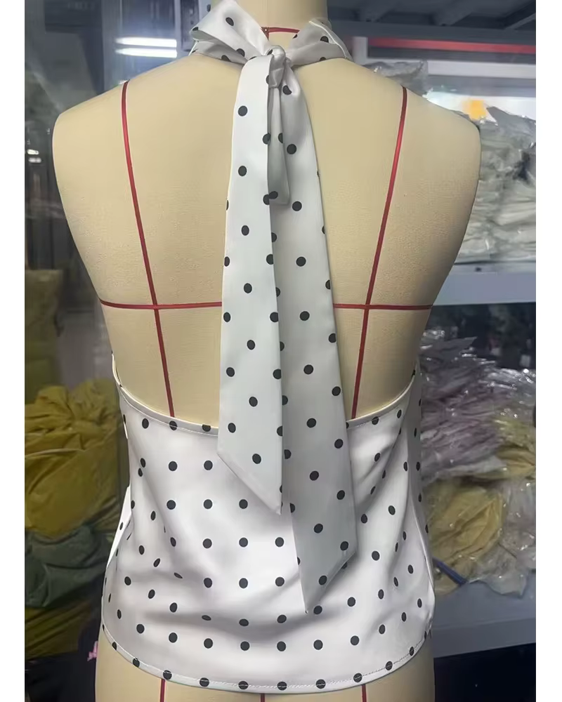 Haut à pois pour femme 2026 Nouvelle collection été