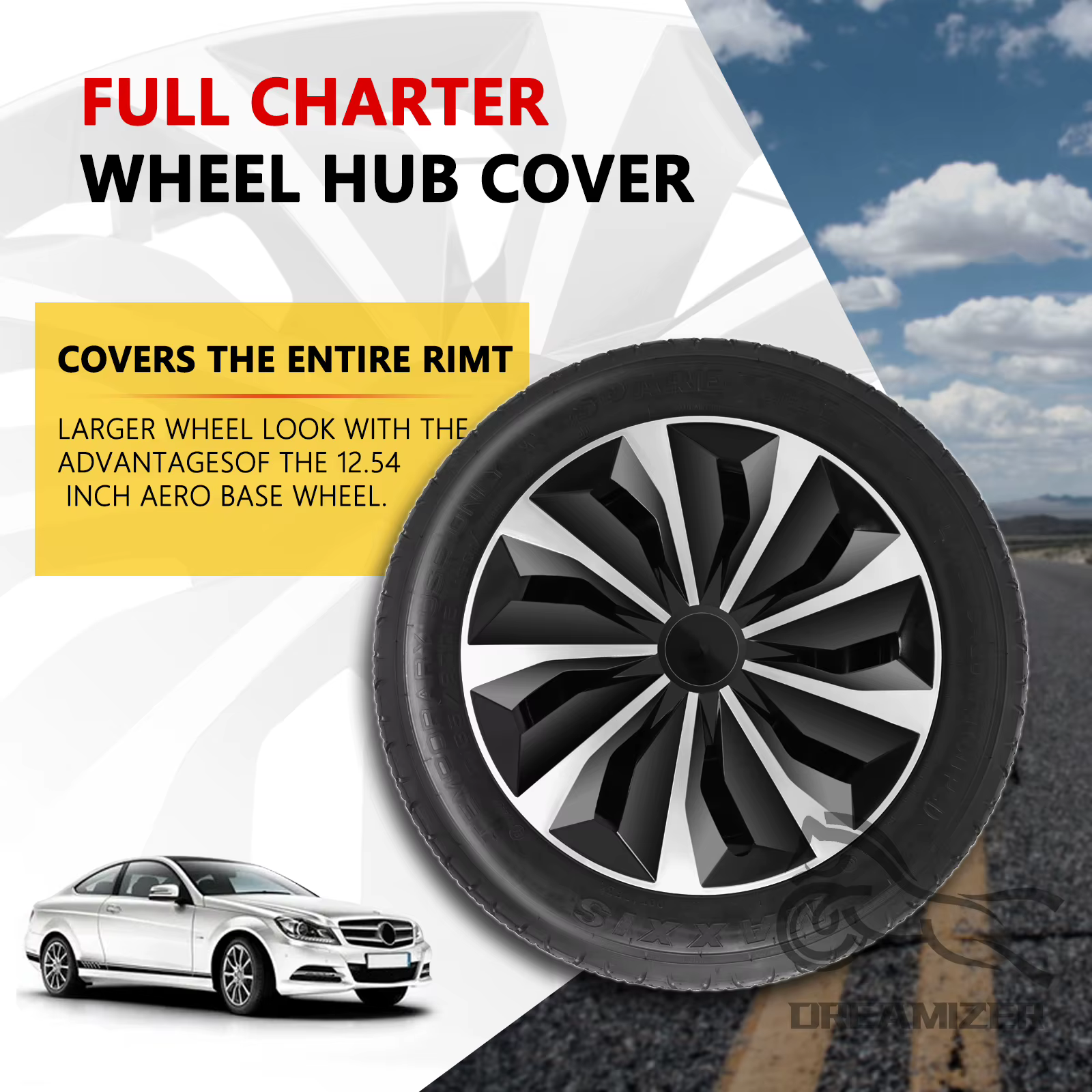 4 pièces 15/16 pouces TT capuchon de moyeu Automobile pour couvercle de roue universel pièces de rénovation de remplacement de voiture accessoires de couverture complète capuchon de moyeu