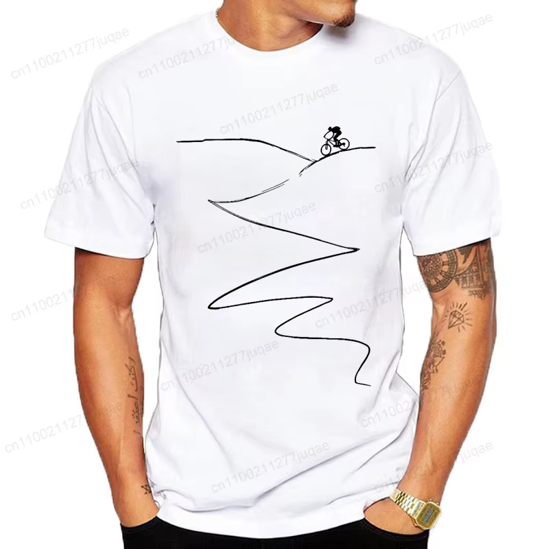 Cyclisme vélo VTT pour cyclistes T-Shirt pour hommes femmes à manches courtes drôle