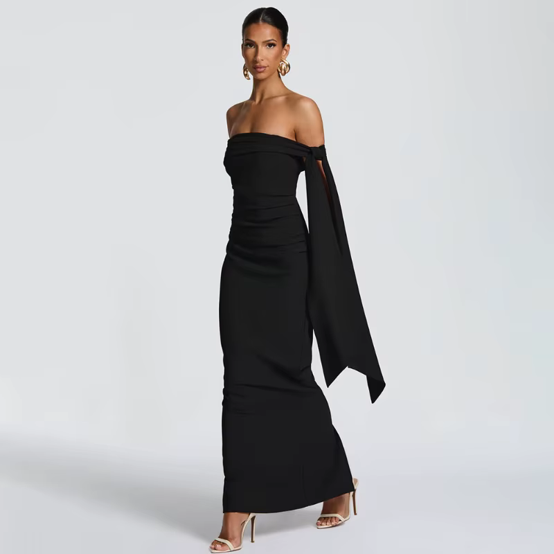 Robe longue bustier tubulaire Sexy pour femmes