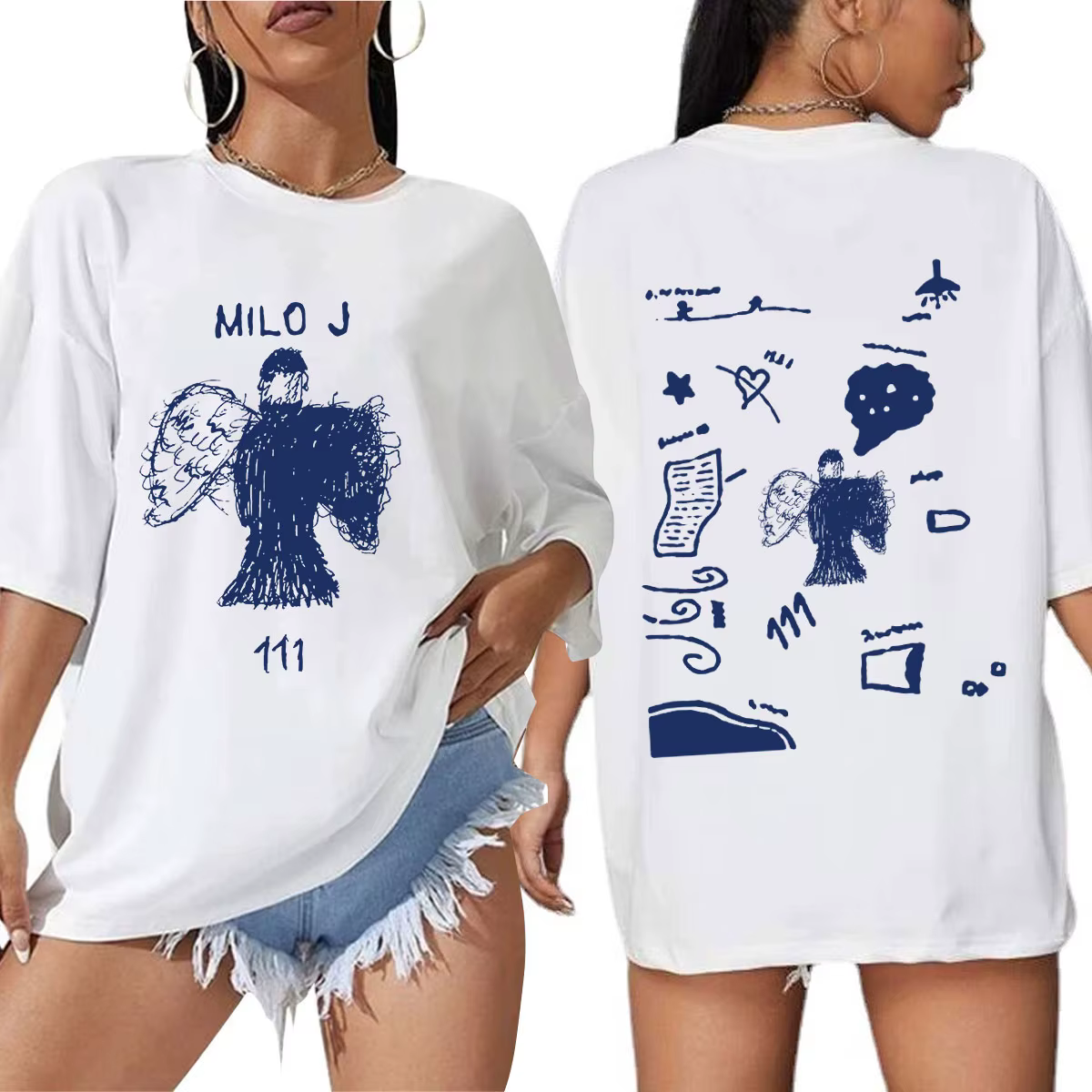 Rappeur Milo J 111 Album Merch T-shirt hommes femmes vêtements Harajuku Hip Hop