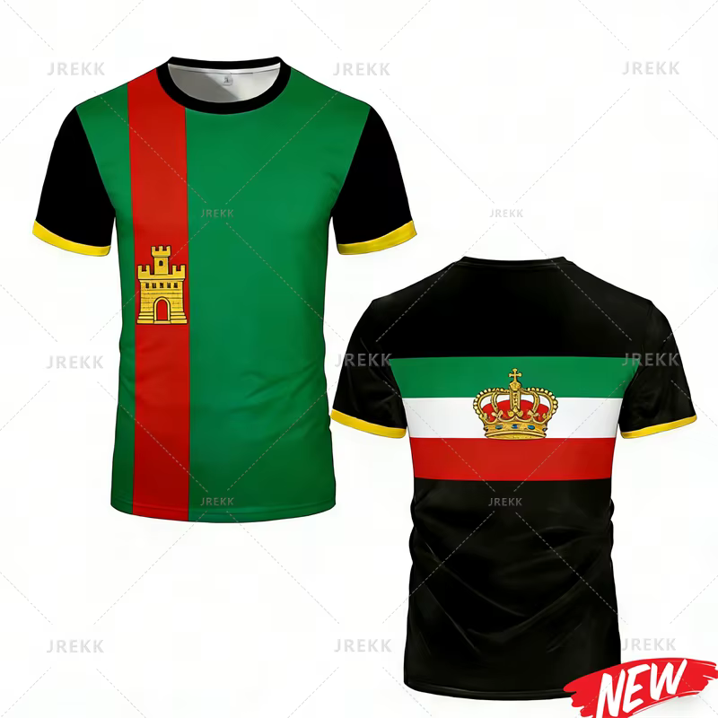 T-shirt pour homme avec motif du drapeau du Portugal