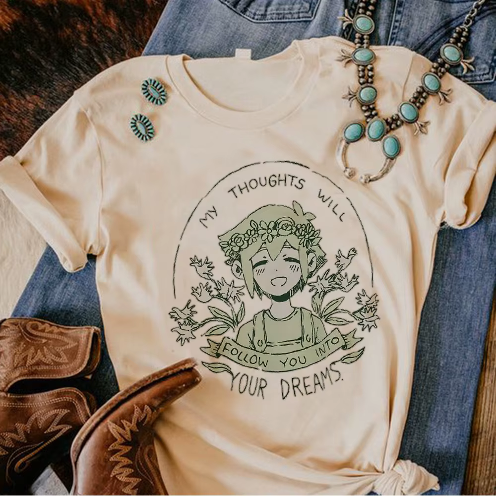 Omori Tee femmes été streetwear graphique t-shirt femme manga japonais vêtements drôles