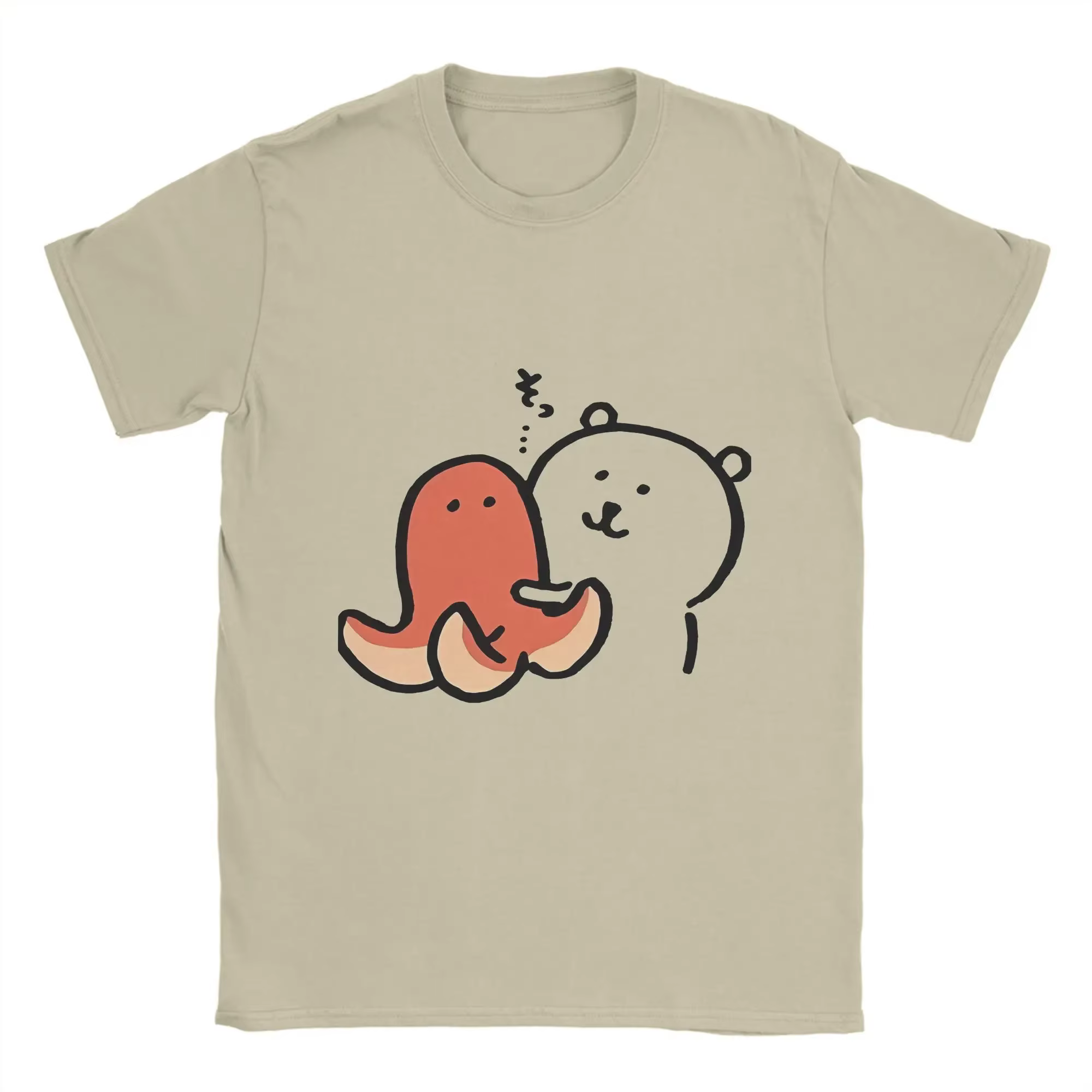 Blague ours imprimé t-shirt pour femmes été Vintage t-shirts col rond Hip Hop
