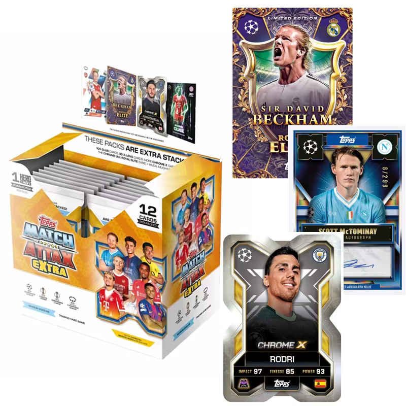 Officiel Authentique Nouvelle Saison 2026 Topps UCC Match Topps Champions League Atchttag Pack Supplémentaire Série Carte de Star de Football