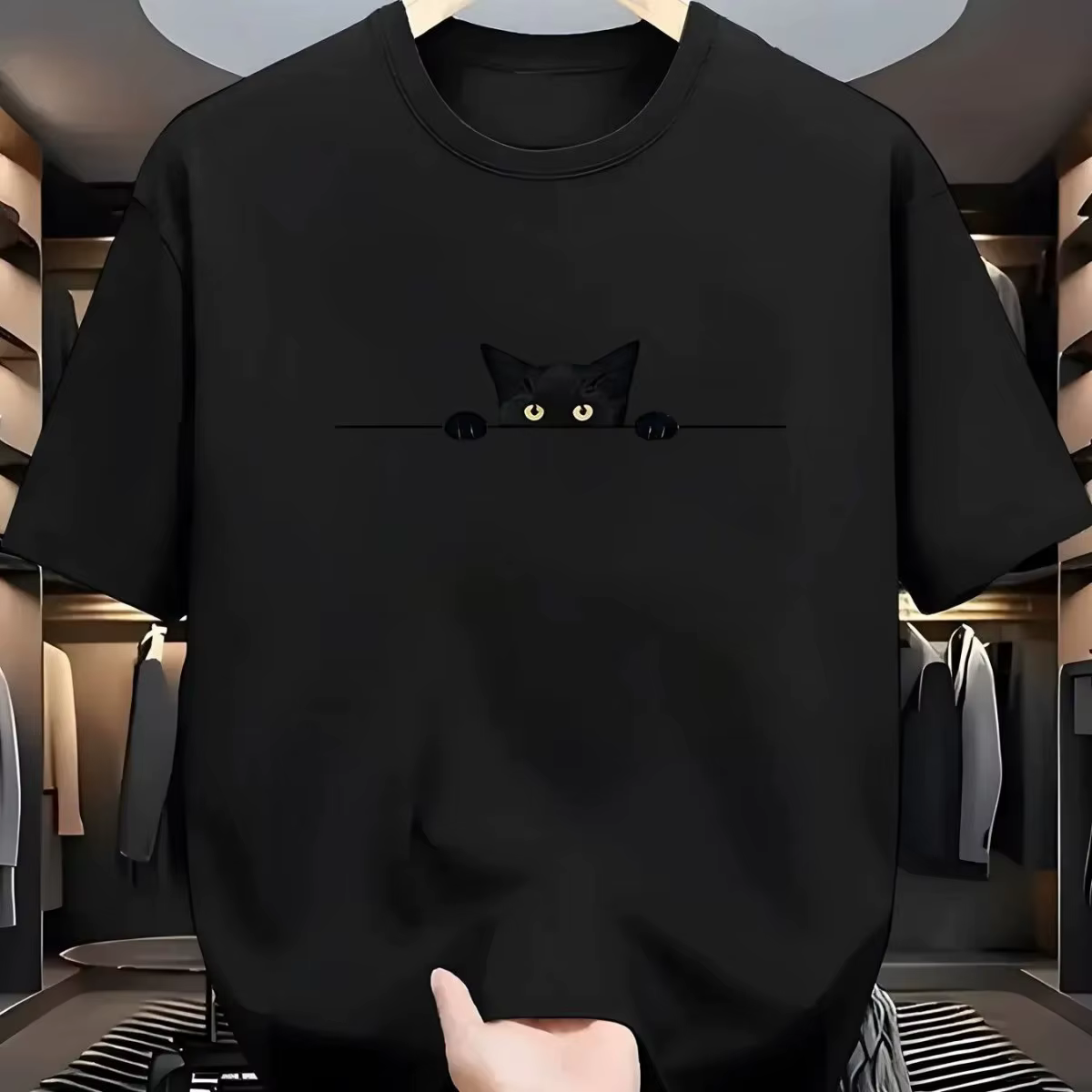 T-shirt à col rond pour hommes