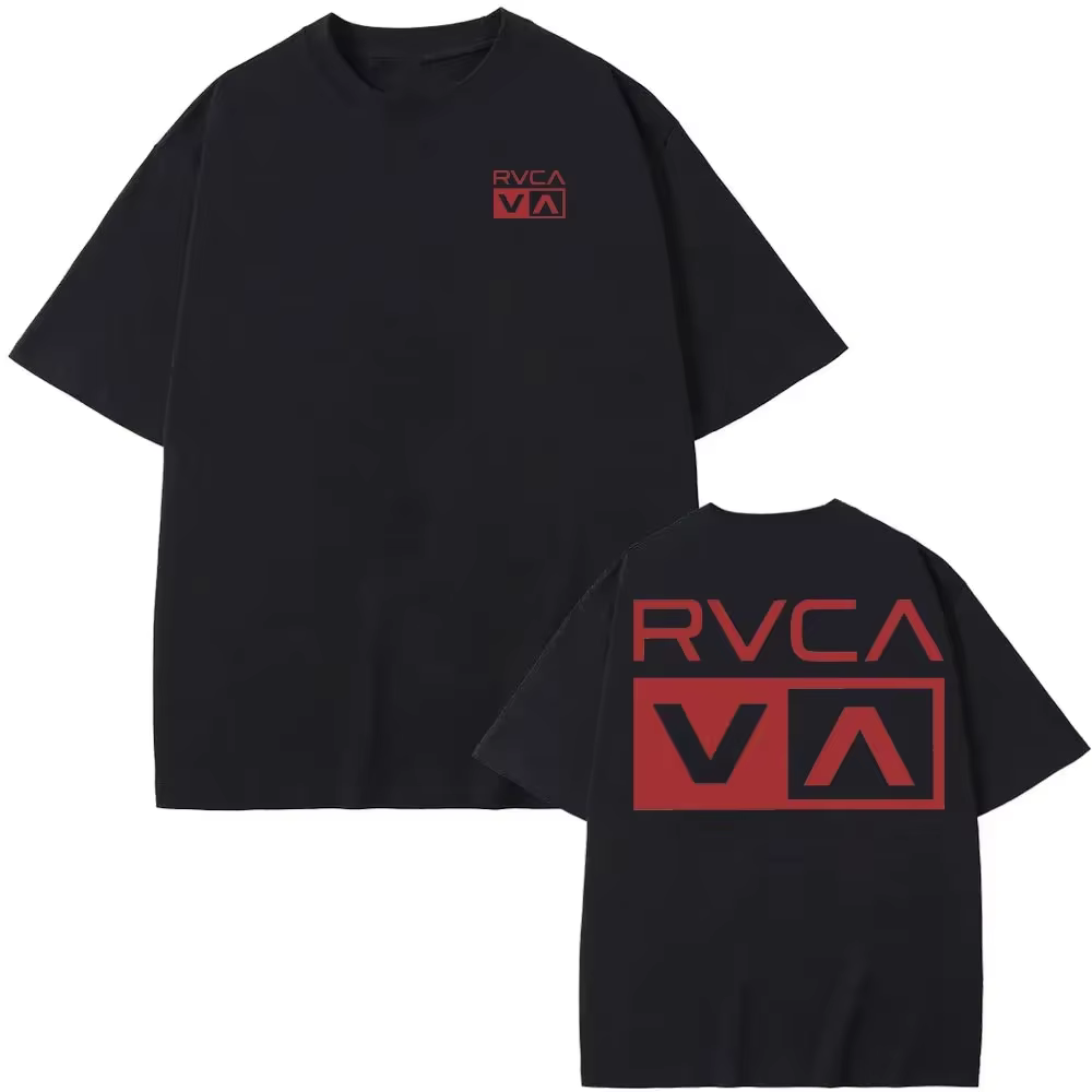 T-shirt RVCA noir en coton pour homme