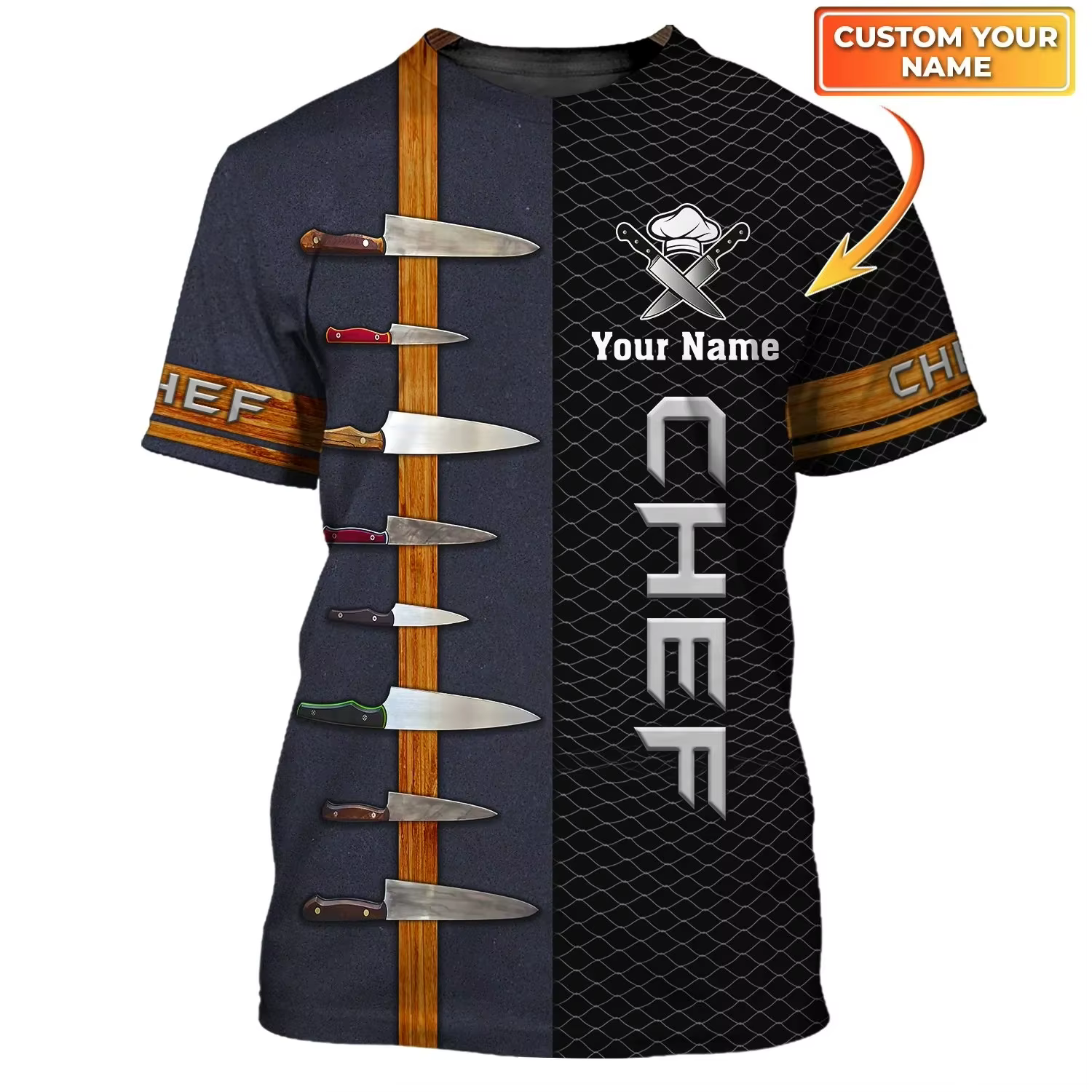 T-shirt unisexe Chef Works imprimé en 3D