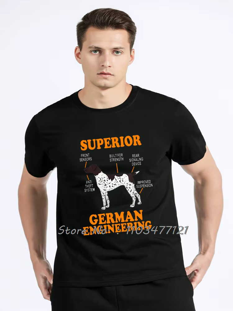 Allemand Shorthair pointeur drôle chien t-shirts été graphique coton Streetwear à manches courtes cadeaux d'anniversaire T-shirt hommes vêtements