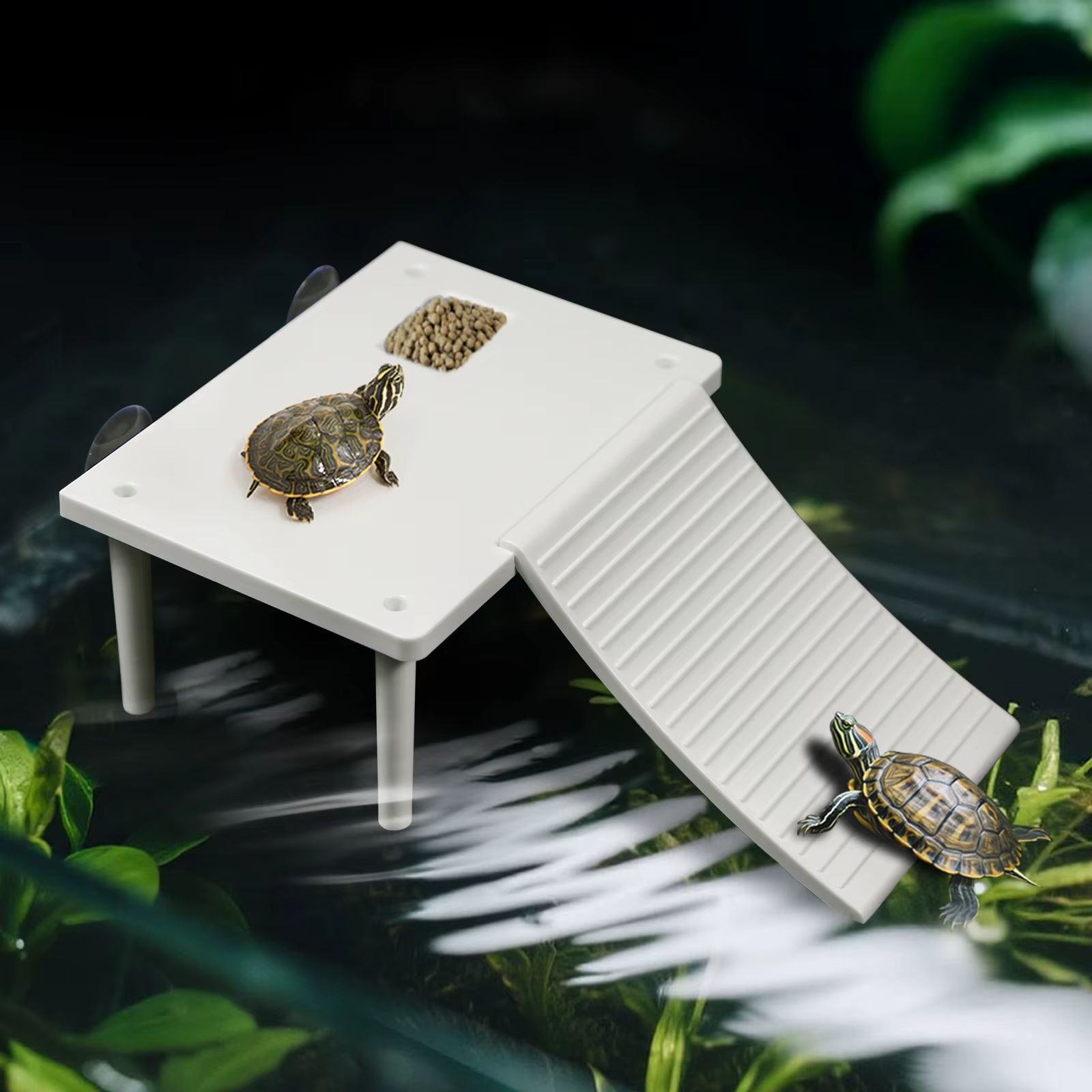 Plateforme de bain de soleil tortue