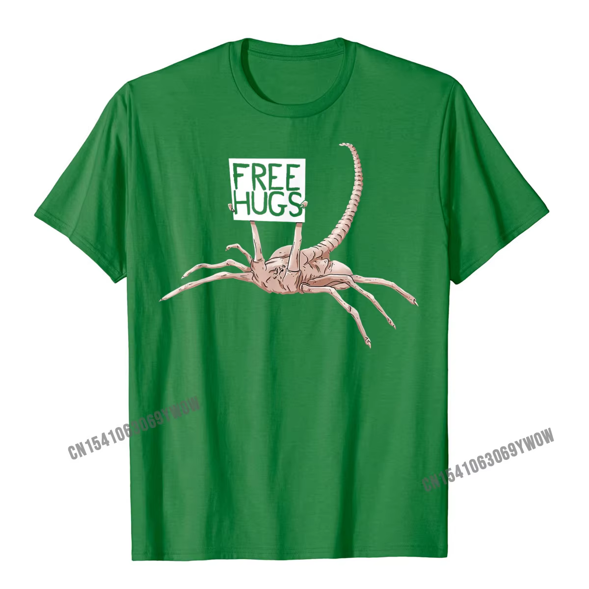 Câlins gratuits drôle Facehugger Aliens T-Shirt Harajuku coton