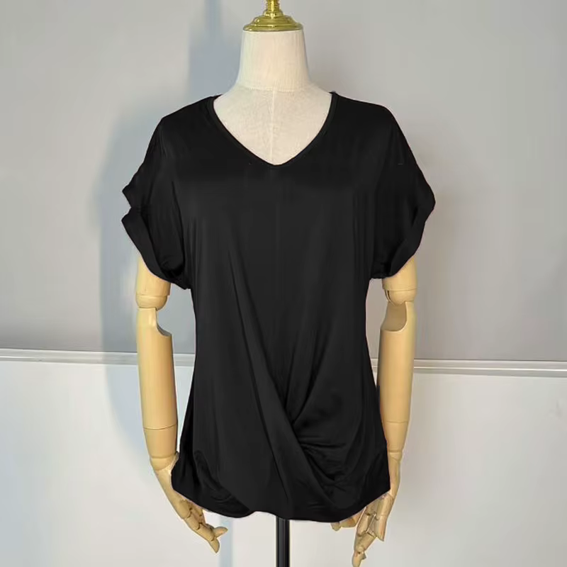 2025 nouvelle chemise chemisier hauts bureau dame printemps été décontracté T-Shirts amples