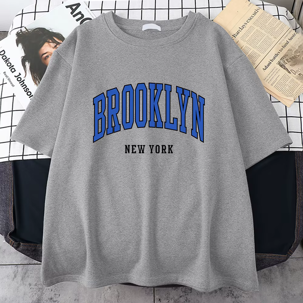 Brooklyn New York bleu Design femmes t-shirt rue Hip Hop