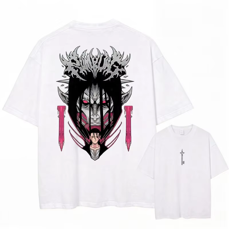 T-shirt imprimé Alan Jagger pour hommes dans la version animée de 'Attack on Titan', nouveau t-shirt décontracté d'été